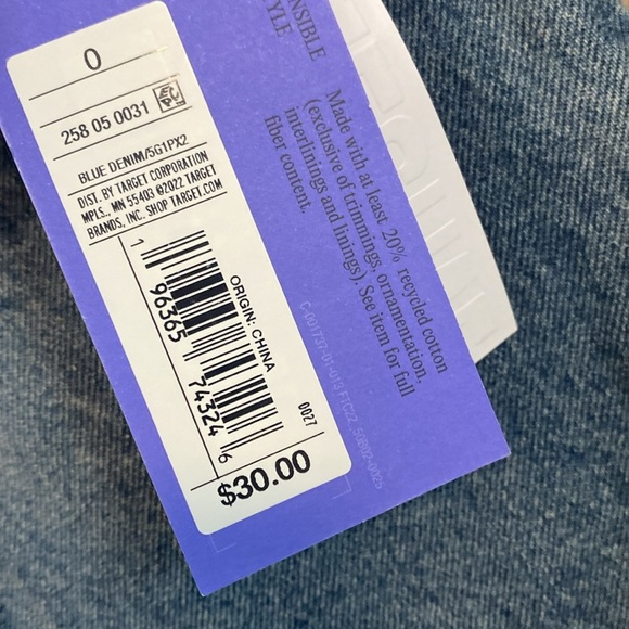 Future collective denim crossover front skirt - Picture 6 of 12